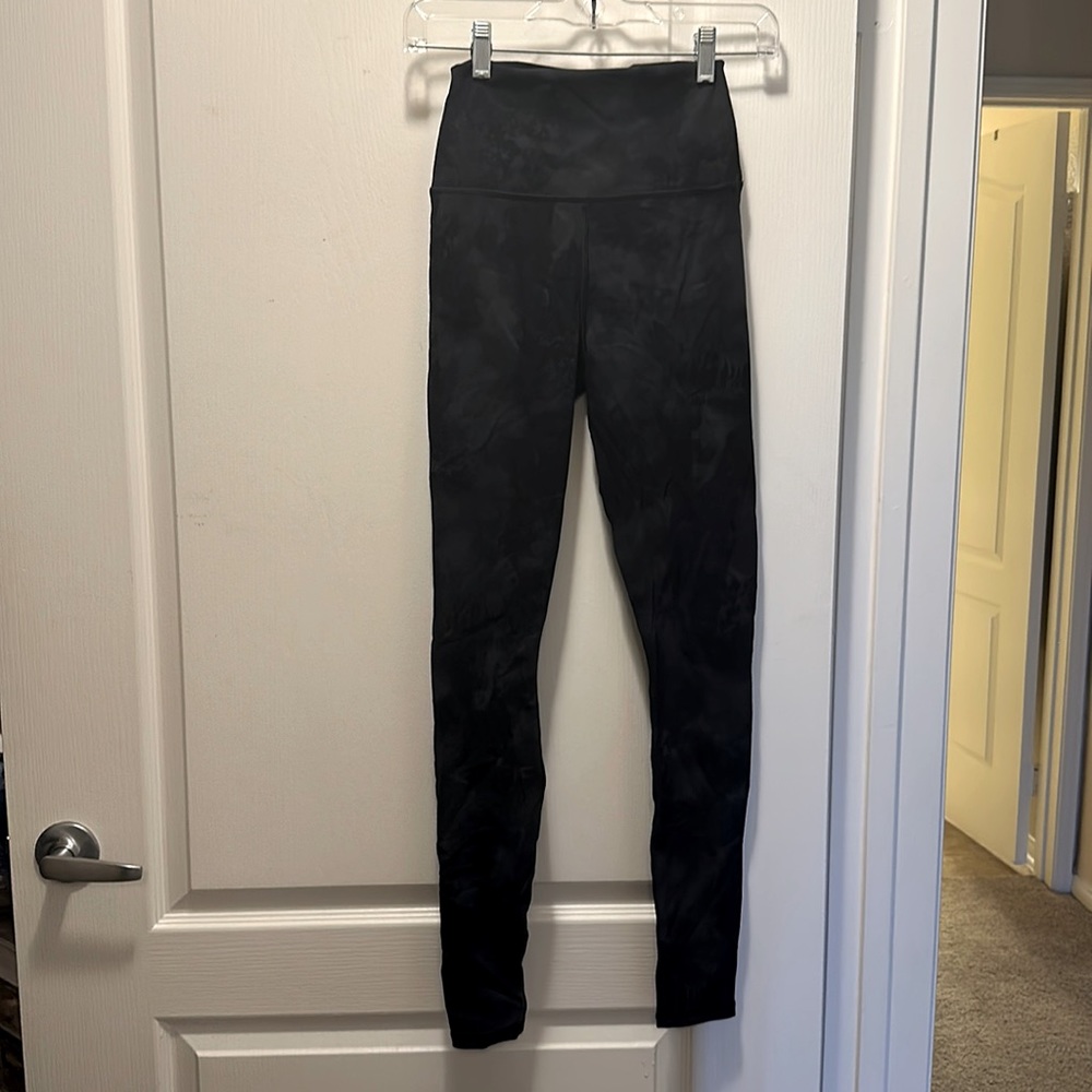 Alo Yoga High Waist Leggings Marble Gray Size XS